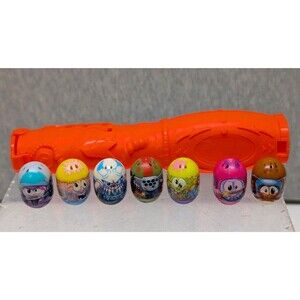 Mighty Beanz, lot of 7, including Orange Case To Carry Beanz